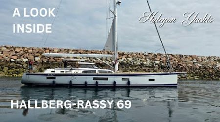 Hallberg-Rassy 69. A Look Inside. A quick tour down below of this fabulous yacht!