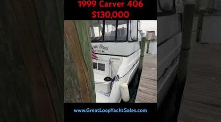 1999 Carver 406 Aft Cabin Motoryacht Destin, FL www.greatloopyachtsales.com #boatlife #boating