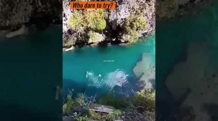 Who want to try..? #cliffjumping #video #shorts #adventure #travel #trending #extremesports #shorts