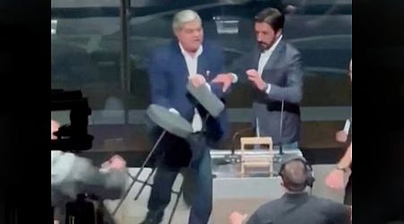 Candidate for Sao Paulo mayor clobbered with chair in chaotic debate