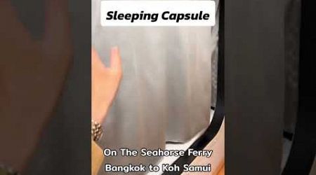 Sleeping Capsule On The Seahorse Ferry from Bangkok to Koh Samui Super comfortable journey