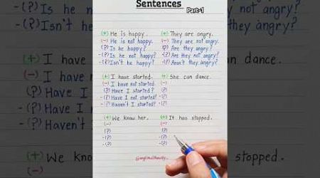 Sentences - part 1 