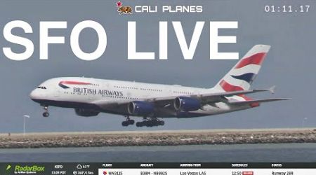 SFO LIVE | KSFO | SAN FRANCISCO INTERNATIONAL AIRPORT PLANE SPOTTING BAYFRONT PARK