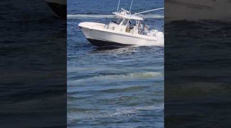 Everglades Center Console Pours It On Entering The Manasquan Inlet