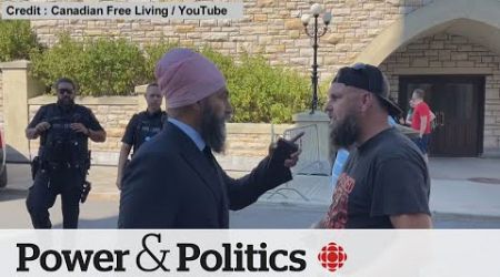 Jagmeet Singh confronts protesters on Parliament Hill | Power &amp; Politics