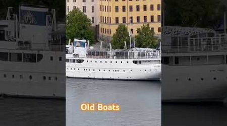 So cool to see the old #boats in Sweden