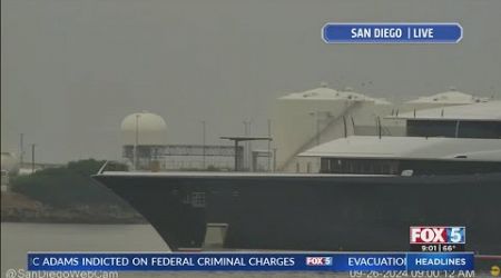 Super yacht spotted in San Diego Bay: who does it belong to?