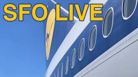 SFO LIVE | KSFO | SAN FRANCISCO INTERNATIONAL AIRPORT LUFTHANSA YANKEE TANGO RETRO PLANESPOTTING