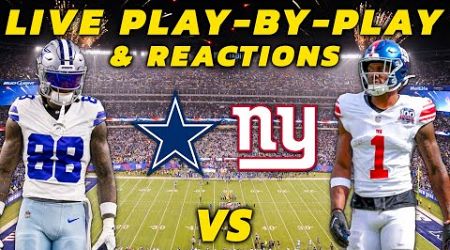 Dallas Cowboys vs New York Giants | Live Play-By-Play &amp; Reactions