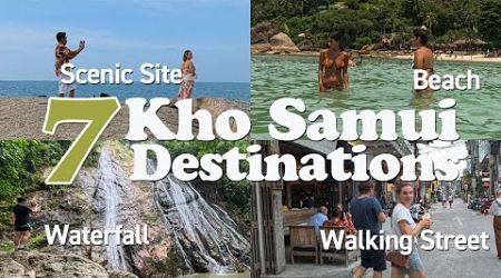 Kho Samui 7 Destinations - Beaches, Waterfalls, Walking Street and Scenic Sites