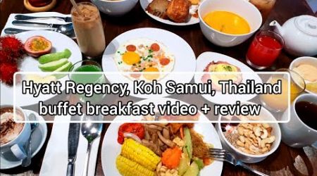 Buffet breakfast at Hyatt Regency, Koh Samui, Thailand #travel #breakfast #holiday #foodvlog #review