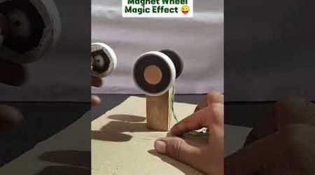 Magnet Wheel Magic Effect || DC Motor #experiment #shortsfeed #dcmotor #diy #education #viralreels