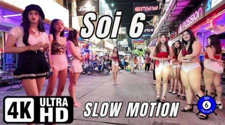 Soi 6 | Pattaya | Slow Motion | 25-09-2024 | 4K Ultra HD 60FPS