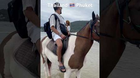 #island #phuket #morningrides #holiday Riding horses on the beach of Phuket