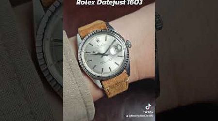 Rolex Datejust 1603, A Minimalist Essential #watch #rolex #bangkok #vintagerolex #luxurywatches