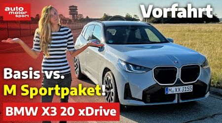 BMW X3 20 xDrive: Basis vs. M Sportpaket | auto motor und sport