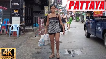 Pattaya Raining Day , Tree Town &amp; Soi Buakhao , Soi Diana Scenes | Thailand 2024