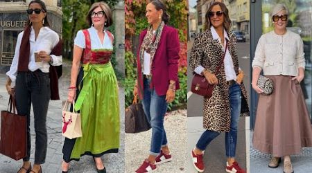 Natural Older Women OVER 50 60 70 |New Trends Fashion For Women |Autumn/ Winter|Fall Fashion 2024