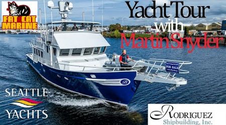 FOR SALE - $895k Rodriguez 76&#39; 23.16m Custom Steel Trawler Yacht - Yacht Tour with Martin Snyder