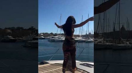 Dan Bilzerian girl enjoying on yacht