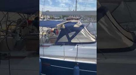 a beautiful navy blue sail boat #sailboat #sailingboat #sailing