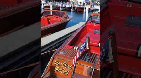 Vintage and Classic wooden boats at the Geneva Lakes Antique and Classic Boat Show