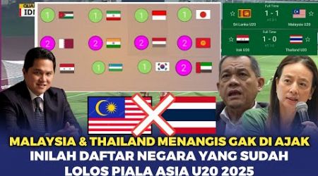 GOOD BYE MALAYSIA &amp; THAILAND ! Inilah Daftar Tim Yang Lolos Piala Asia u20 2025