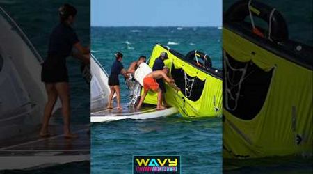 Yacht loses life raft at Haulover Inlet! | Wavy Boats