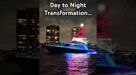 Sportfishing Yacht LED Light Show - #boat #yacht #boats