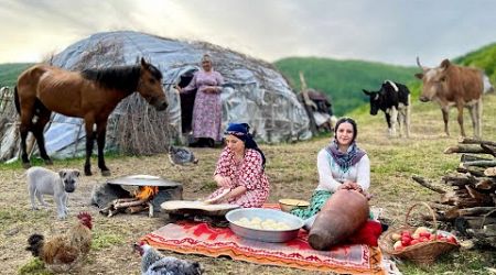 Exploring Iran&#39;s Nomadic Lifestyle: Milking Cows And Making Butter On The Grasslands