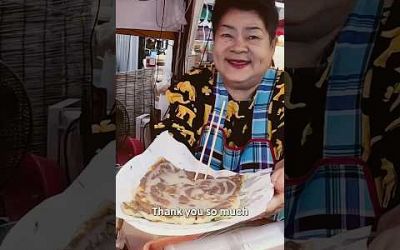 Delicious Banana and Nutella Roti Thailand Street Food 