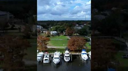 Yachts Docked #mavic3 #tchefuncteriver #yacht #yachting #shorts