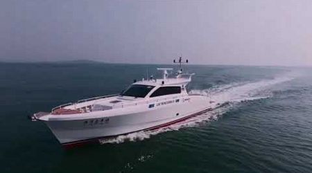 17 meter luxury aluminum alloy yacht successfully completed sea trial