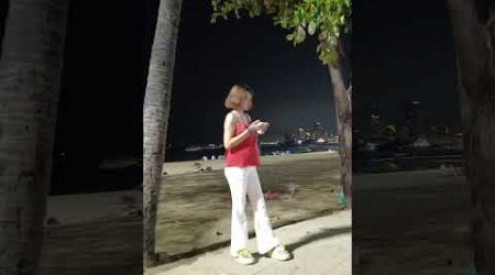 Pattaya Beach Road Night Walk. #shorts #thailand #pattaya #beautifulgirl #beachroad