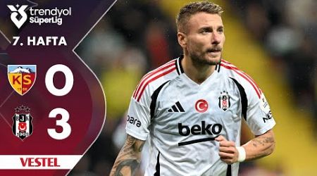 Vestel | Kayserispor (0-3) Beşiktaş - Highlights/Özet | Trendyol Süper Lig - 2024/25