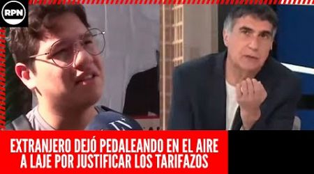 EXTRANJERO DEJÓ PEDALEANDO EN EL AIRE A LAJE CUANDO QUISO JUSTIFICAR EL AUMENTO DE TARIFAS