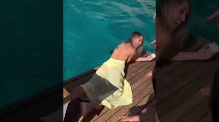 Heartstopping moment bridesmaid DROPS the rings overboard luxury yacht wedding ceremony 