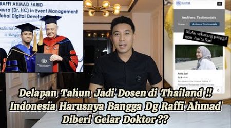 KEJ4NGG4LAN GELAR DOKTOR RAFFI AHMAD DARI KAMPUS THAILAND ?? STRATEGI PROMOSI KAMPUS ??