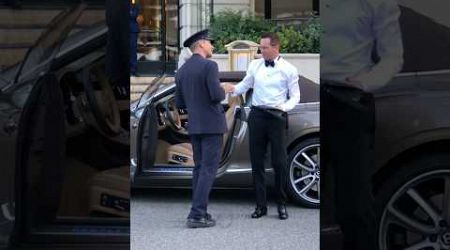 Elegant rich gentleman getting out his Bentley at Hotel Paris #billionaire #monaco #luxury#lifestyle