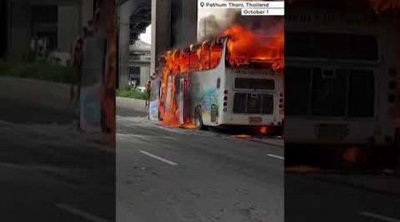 Thailand school bus fire kills at least 23 people