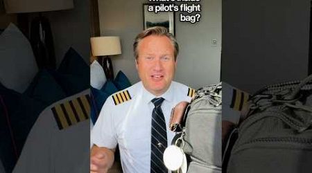 WHAT’S IN A PILOT’S FLIGHT BAG? #airlinepilot #pilot #travel #traveltips #travelhacks