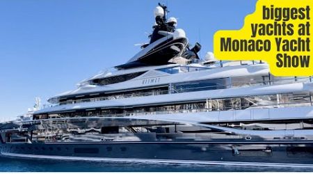 **Monaco Yacht Show 2024 | Day 2 Marina Walk | The Largest Yachts for Sale**