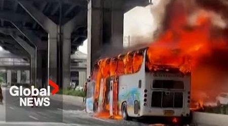 Thailand school bus fire: More than 20 children feared dead after bodies recovered