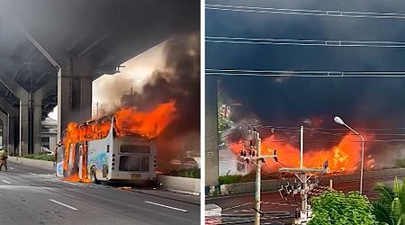 Twenty-three People Dead After Thailand Bus Goes Up in Flames