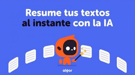 Aprende mejor y ahorras horas de estudio con la IA - Algor Education