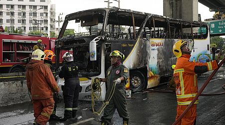 More than 20 students and teachers are feared dead in Thailand school trip bus fire