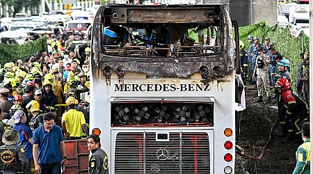 At least 25 killed in Bangkok school bus fire