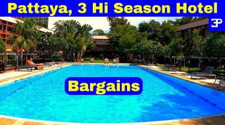 Pattaya, 3 Hi Season central Hotel Bargains