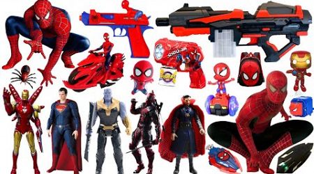 Marvel Spider-Man series unbox, popular Spider-Man action dolls, Marvel popular electric toy guns