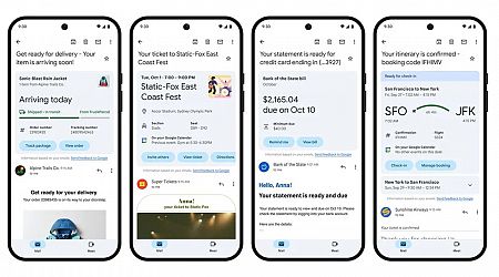 Gmail Gets Revamped Summary Cards for Events, Travel, Tracking Purchases and More